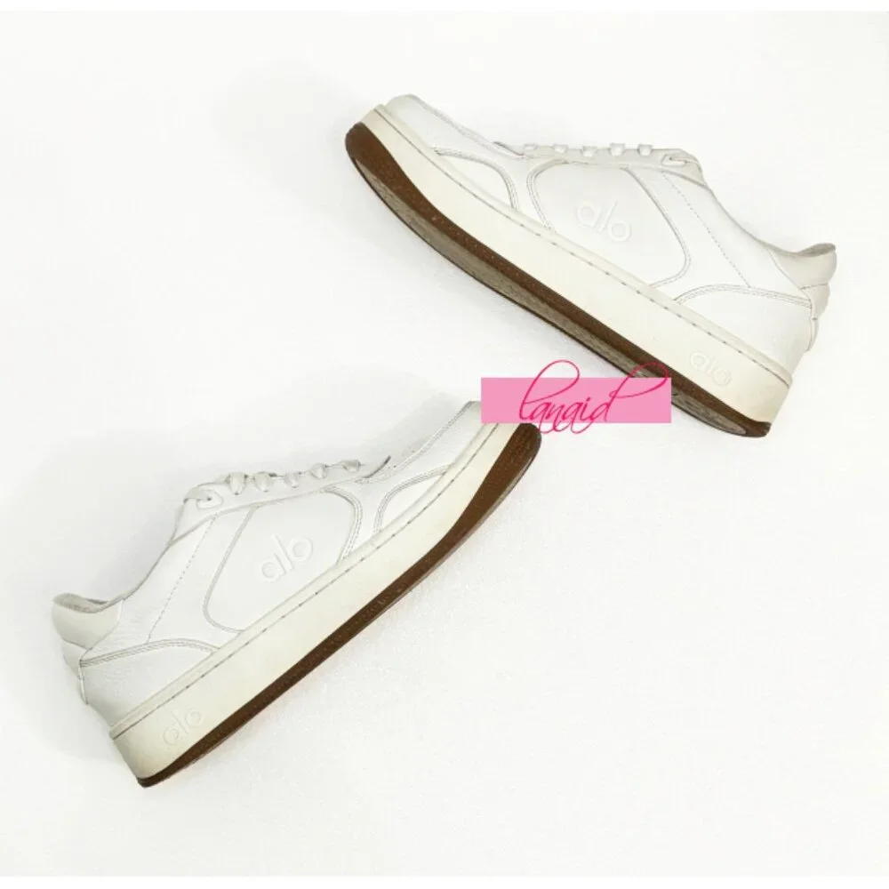 Alo Recovery Mode Sneakers Natural White Gum Tan Sporty Sports Athletic Shoes